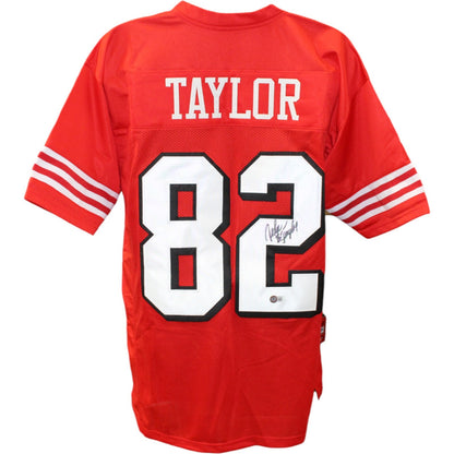 John Taylor Autographed Red Pro Style Jersey (BAS)