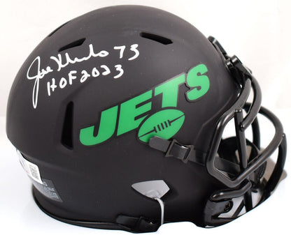 Joe Klecko Signed New York Jets Eclipse Speed Mini Helmet HOF 2023