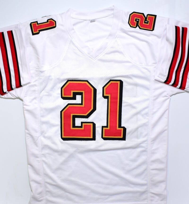 Frank Gore Autographed White Custom Jersey