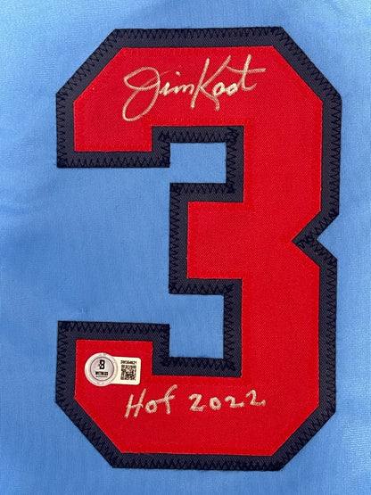 Jim Kaat Signed Minnesota Twins Custom Jersey (HOF 2022) Beckett Witnessed
