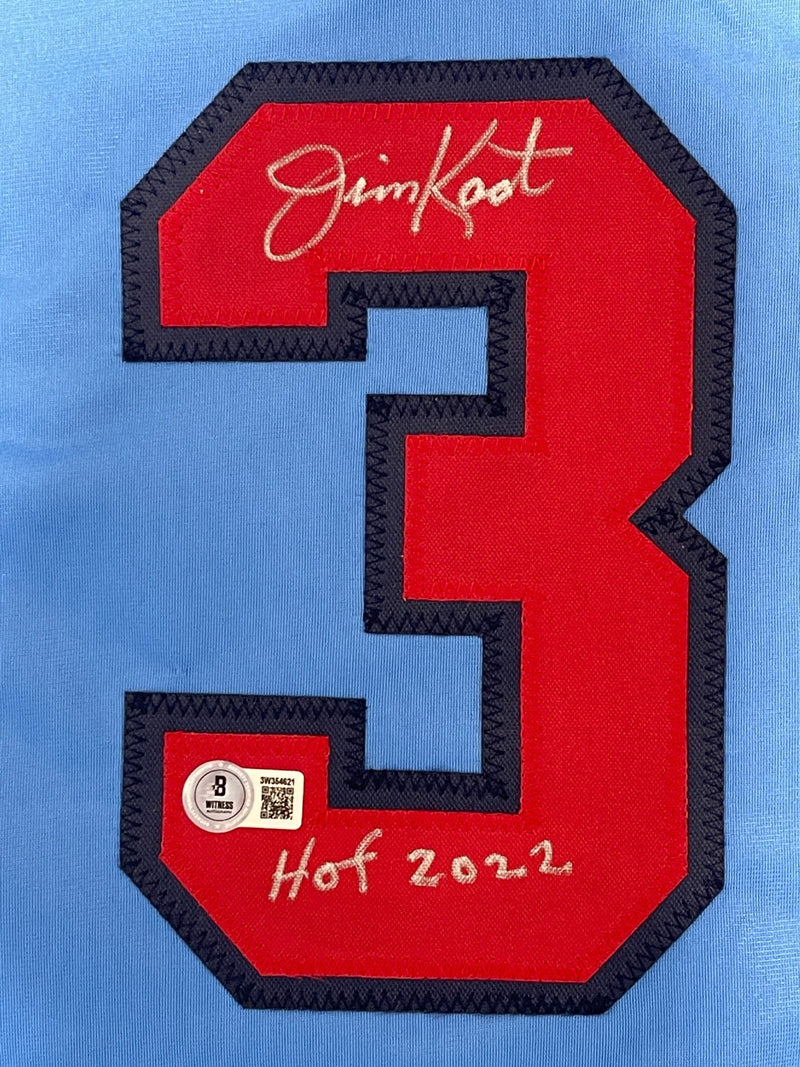 Jim Kaat Signed Minnesota Twins Custom Jersey (HOF 2022) Beckett Witnessed