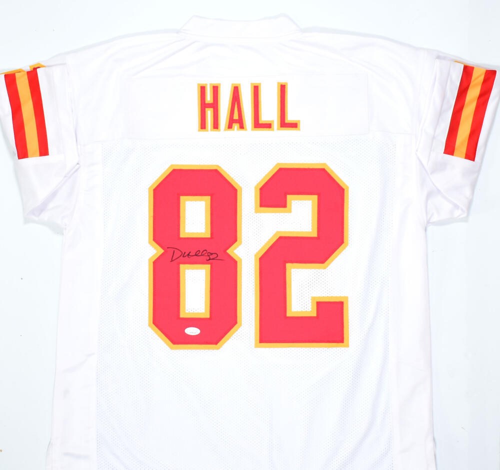 Dante Hall Signed Kansas City Chiefs White Custom Jersey
