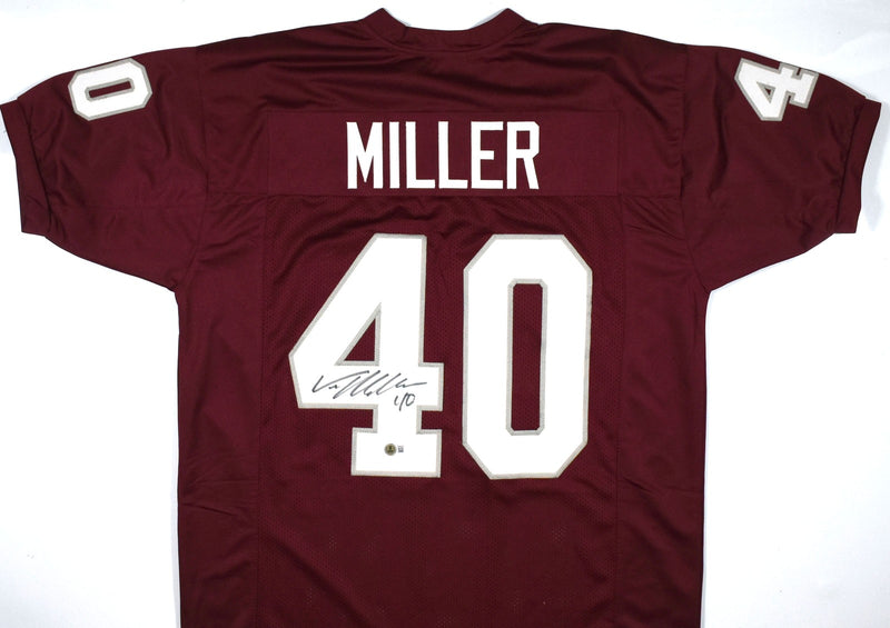 Von Miller Signed Maroon Custom College Style Jersey