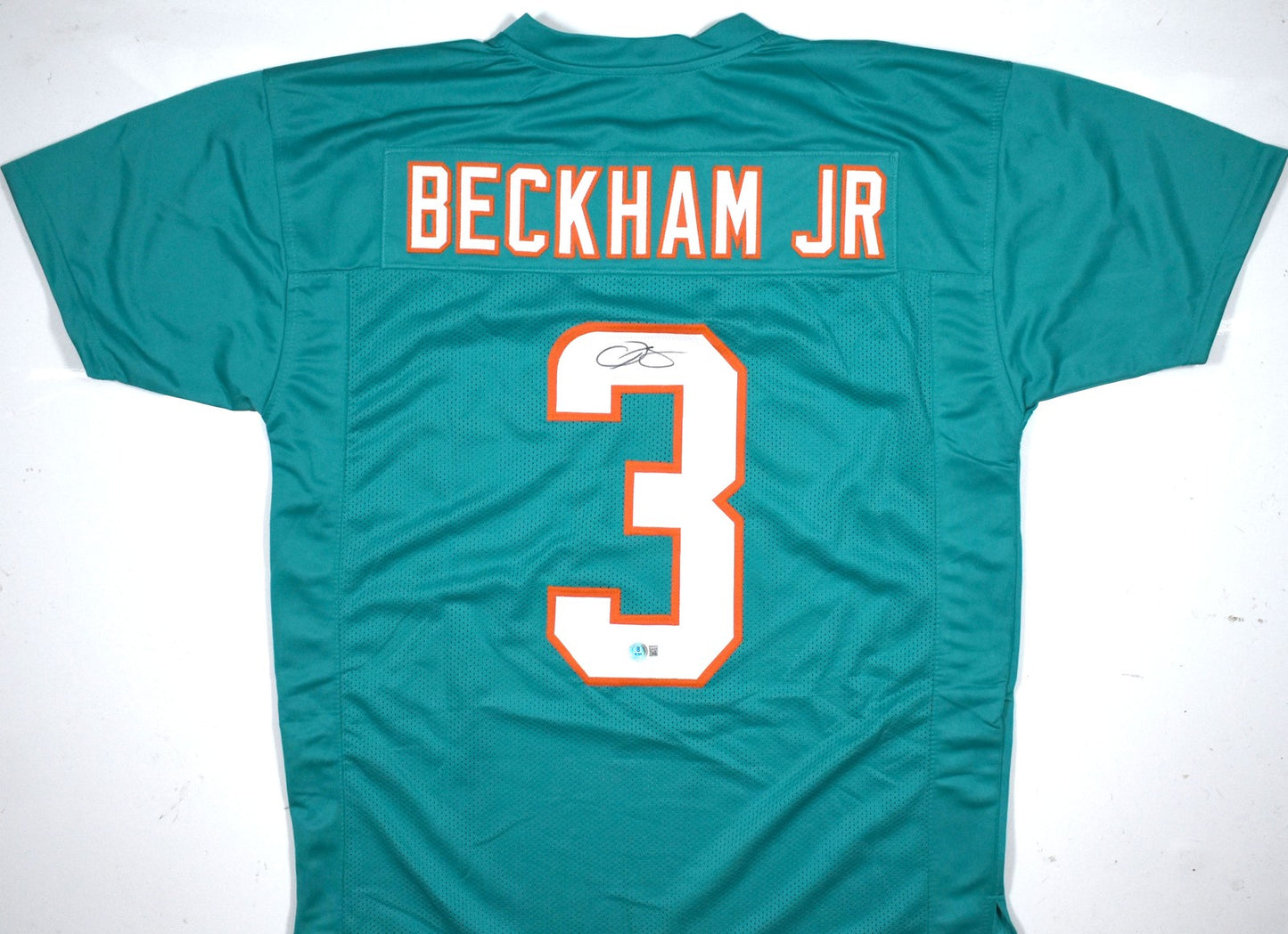 Odell Beckham Jr. Signed Teal Custom Jersey