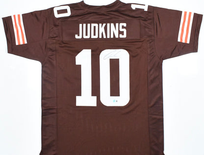 Quinshon Judkins Signed Cleveland Browns Custom Jersey (Black)