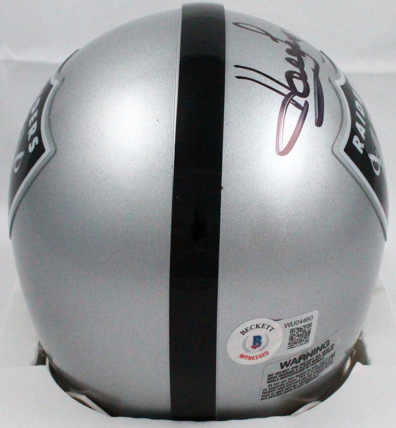 Howie Long Signed Oakland Raiders Mini Helmet HOF Inscribed