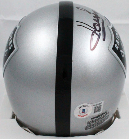 Howie Long Signed Oakland Raiders Mini Helmet HOF Inscribed