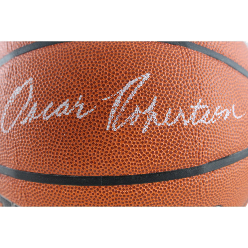 Oscar Robertson Autographed Milwaukee Bucks Wilson I/O Basketball