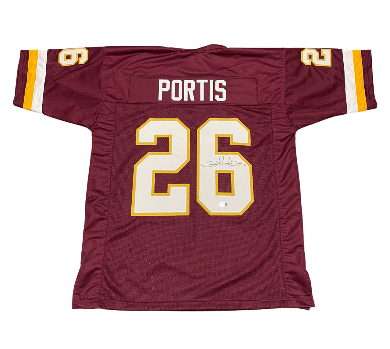 Clinton Portis Signed Washington Custom Football Jersey Beckett COA