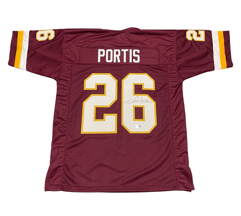 Clinton Portis Signed Washington Custom Football Jersey Beckett COA