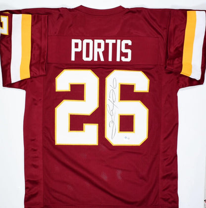 Clinton Portis Autographed Maroon Custom Jersey
