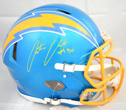 Austin Ekeler Signed Los Angeles Chargers Flash Speed Authentic Helmet
