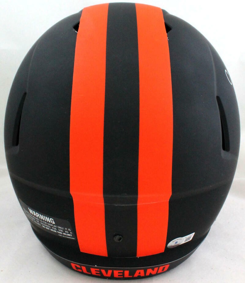 Nick Chubb Signed Cleveland Browns Full Size Eclipse Speed Helmet