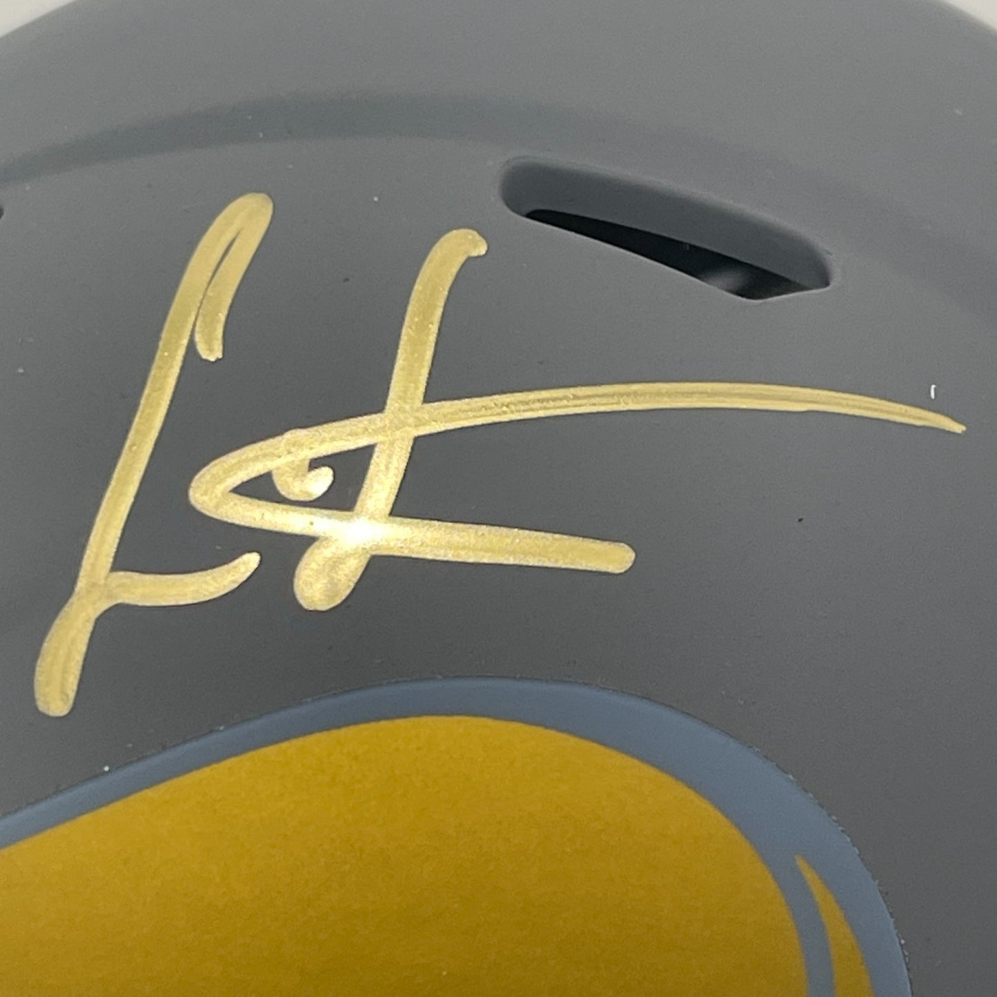 Cris Carter Signed Minnesota Vikings Slate Mini Helmet Beckett BAS