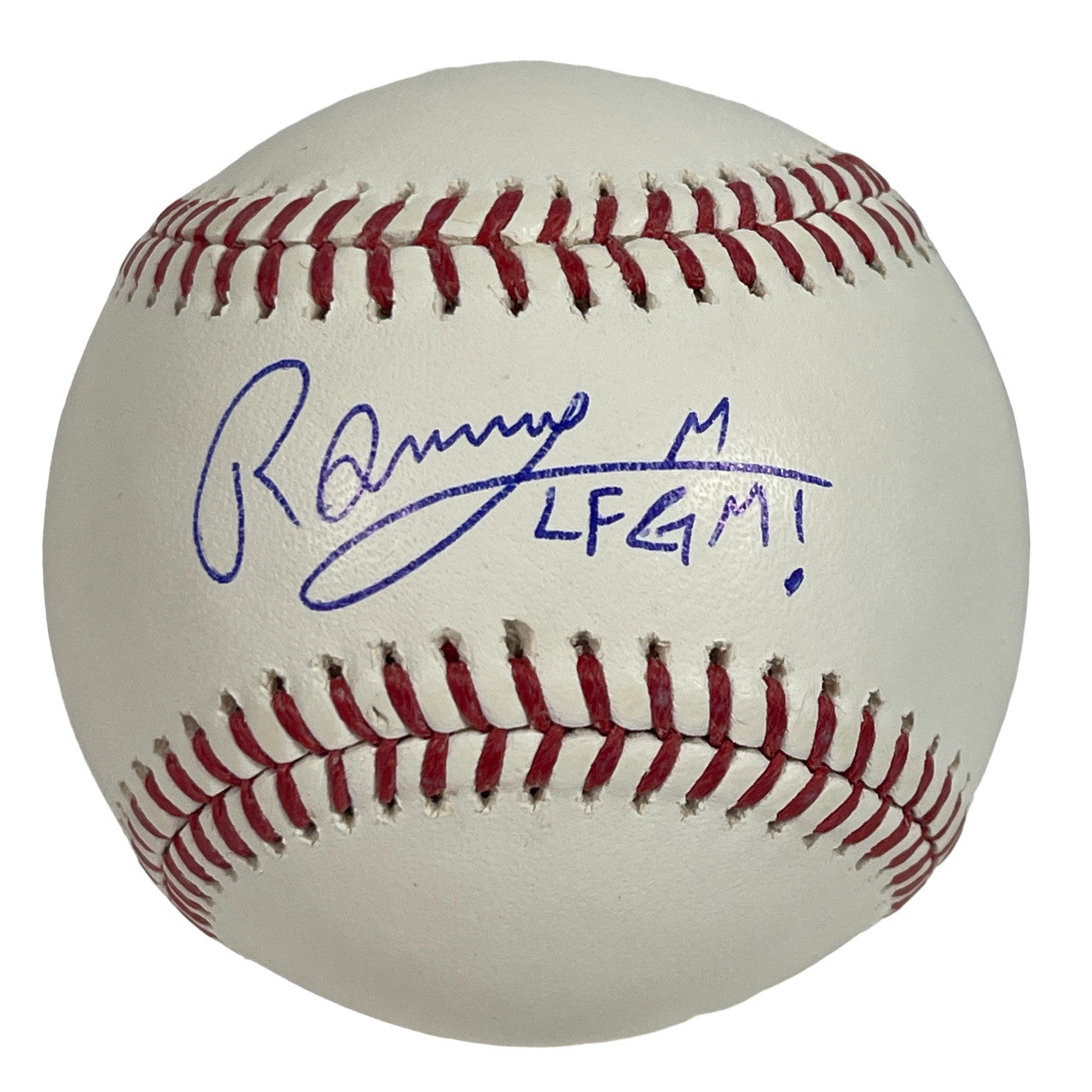Ronny Mauricio New York Mets Signed ROMLB Baseball LFGM Inscription JSA