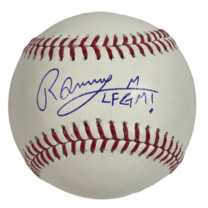 Ronny Mauricio New York Mets Signed ROMLB Baseball LFGM Inscription JSA