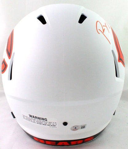 Roquan Smith Signed Chicago Bears Lunar Speed Full Size Helmet