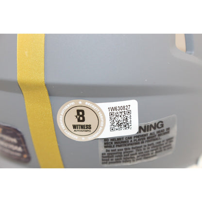 Frankie Luvu Washington Commanders Autographed Slate Mini Helmet
