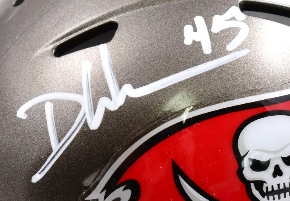 Devin White Signed Tampa Bay Buccaneers Speed Mini Helmet - White