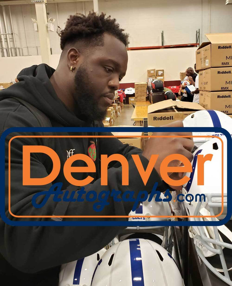 Kwity Paye Autographed Indianapolis Colts Full Size Speed Replica Helmet