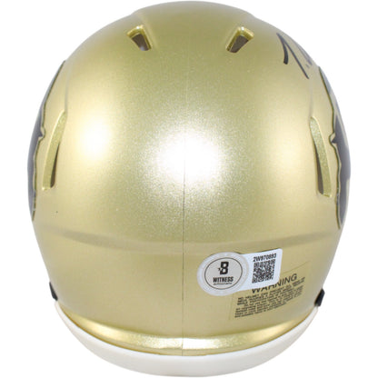 Travis Hunter Autographed Colorado Buffaloes Mini Helmet
