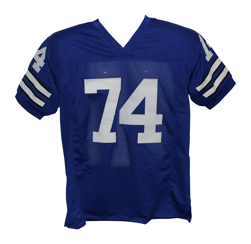 Bob Lilly Autographed Dallas Cowboys Custom Jersey (HOF Inscription)