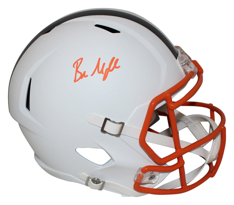Baker Mayfield Signed Cleveland Browns Flat White Speed Full Size Helmet