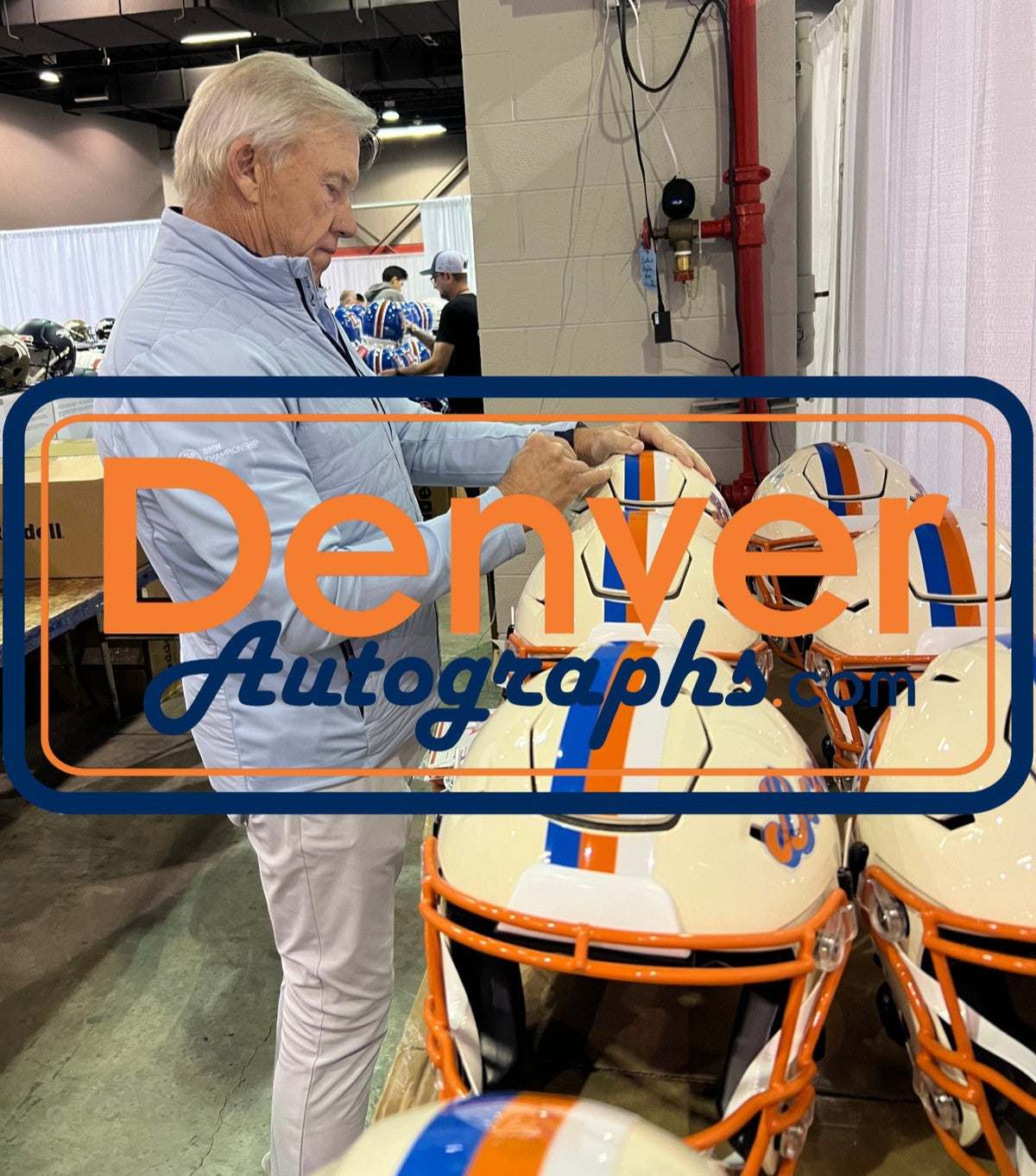John Elway Signed Authentic SpeedFlex Retro Helmet - Denver Broncos