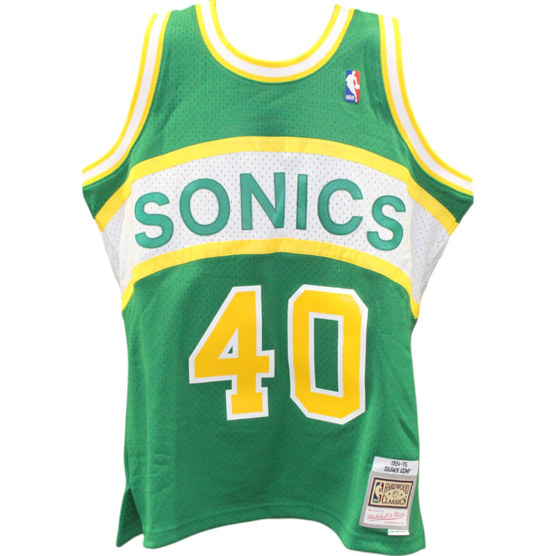 Shawn Kemp Signed Seattle Supersonics Mitchell & Ness Jersey