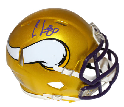Cris Carter Signed Minnesota Vikings Flash Speed Mini Helmet (Beckett)