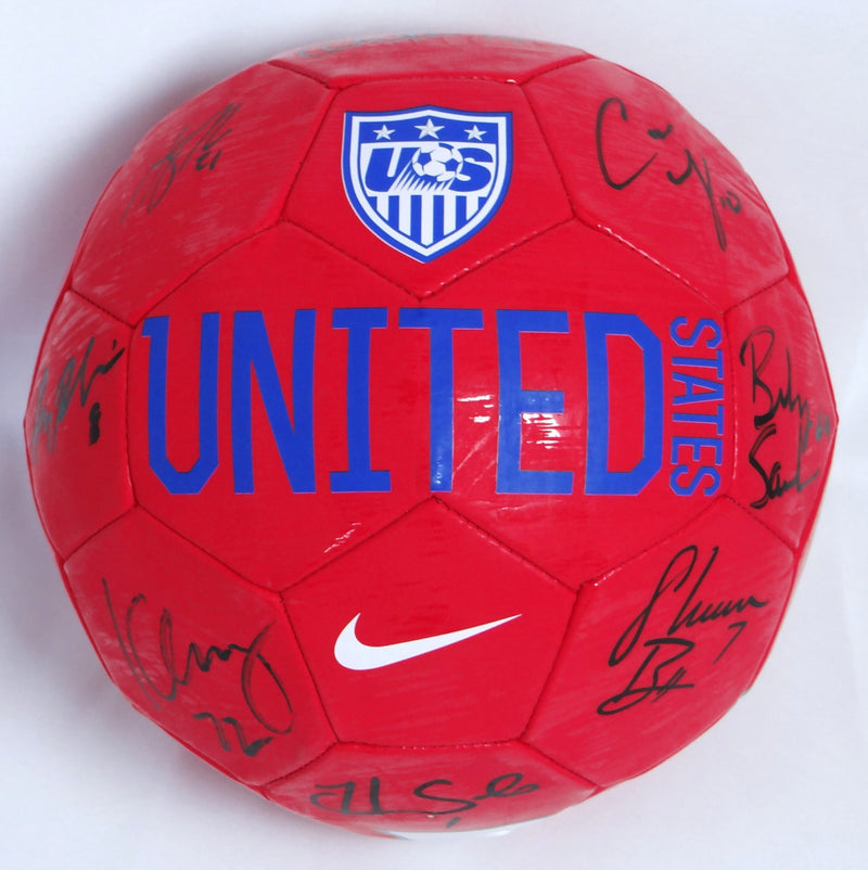 USWNT Multi-Signed Team USA Nike Soccer Ball (9 Signatures)