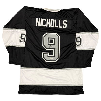 Bernie Nicholls Signed Los Angeles Kings Custom Jersey