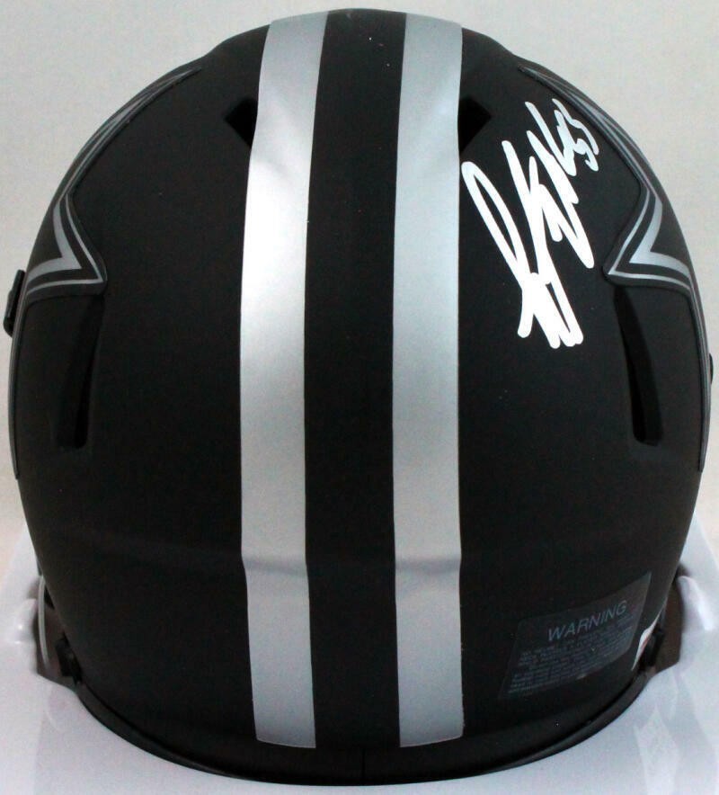 Leighton Vander Esch Signed Dallas Cowboys Eclipse Mini Helmet