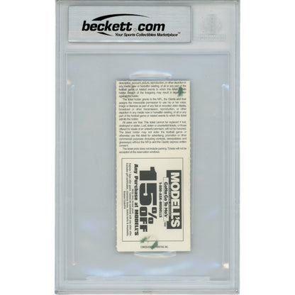 Michael Strahan Autographed New York Giants Ticket Stub (12/15/02)