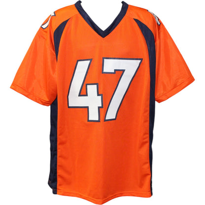 John Lynch Autographed Pro Style Orange Custom Football Jersey