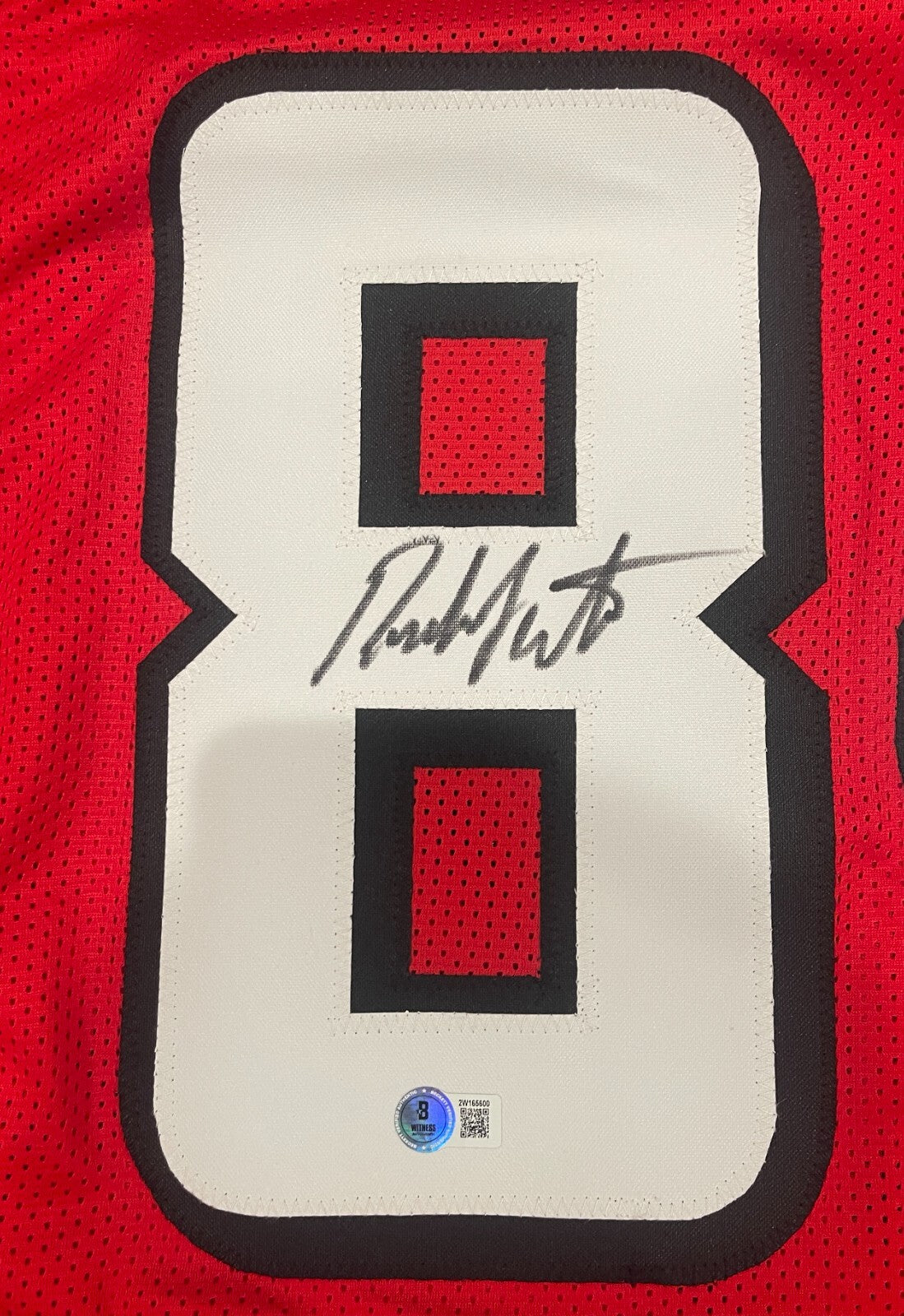 Roddy White Signed Atlanta Falcons Custom Football Jersey (Beckett COA)