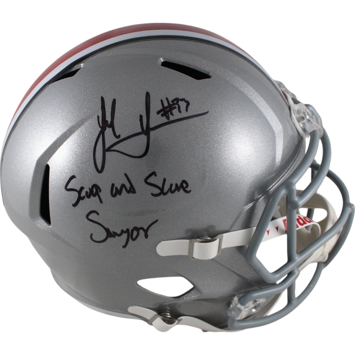 Jack Sawyer Signed Full Size Replica Helmet Ohio State Buckeyes Scoop & Score