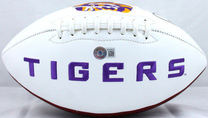 Odell Beckham Jr. Signed LSU Tigers Logo Football - Black