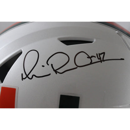 Michael Irvin Autographed Miami Hurricanes SpeedFlex Helmet