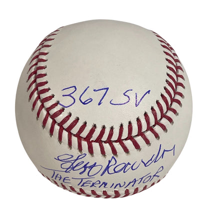 Jeff Reardon Signed Rawlings Official Major League Baseball 3 Inscriptions