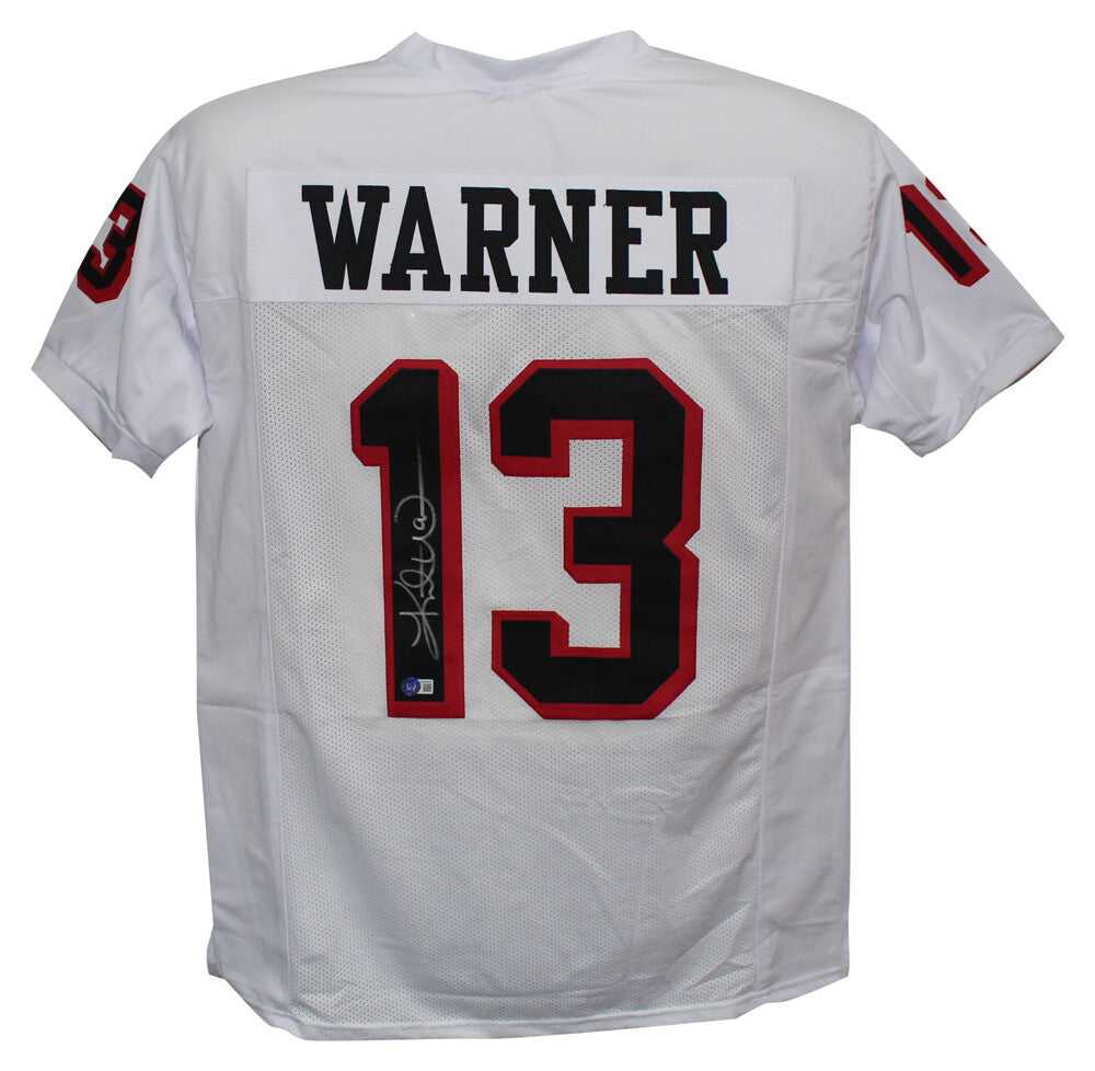 Kurt Warner Iowa Barnstormers Autographed Custom White AFL Jersey Beckett