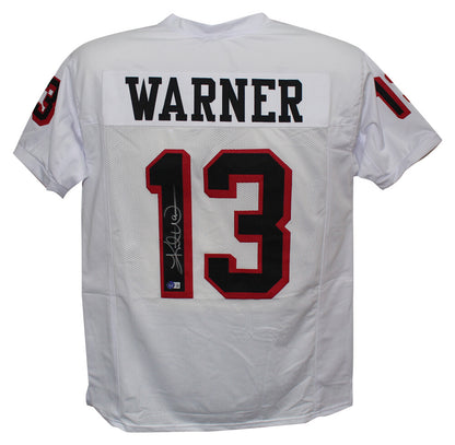 Kurt Warner Iowa Barnstormers Autographed Custom White AFL Jersey Beckett