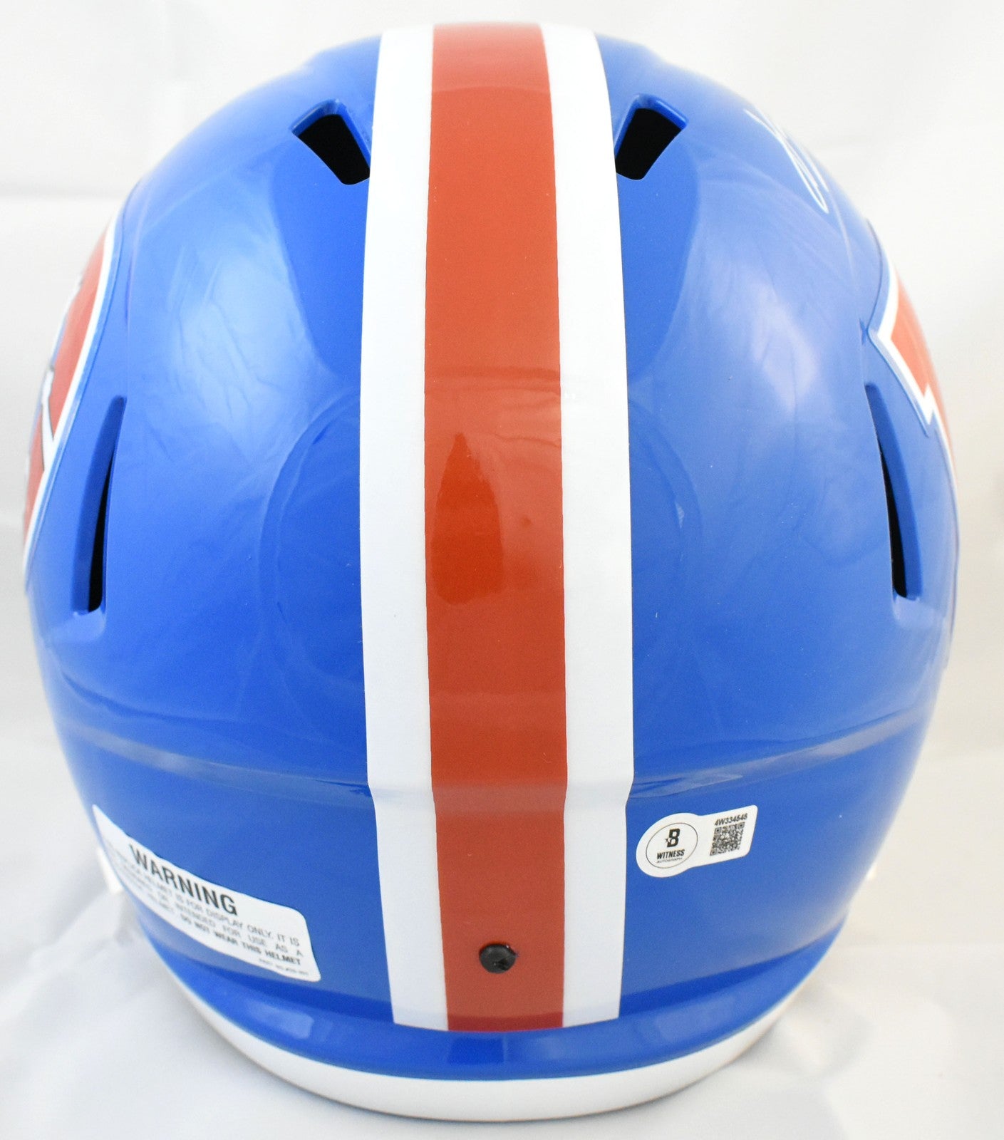 Jahdae Barron Signed Denver Broncos 1975-1996 Throwback Speed Helmet