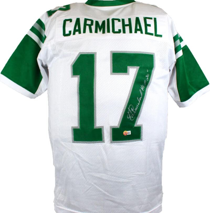 Harold Carmichael Signed Philadelphia Eagles White Custom Jersey