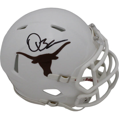Quinn Ewers Texas Longhorns Autographed Speed Mini Helmet