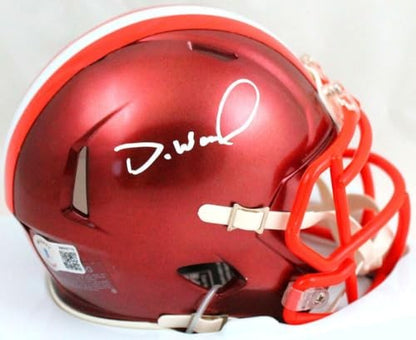 Denzel Ward Signed Cleveland Browns Flash Mini Helmet