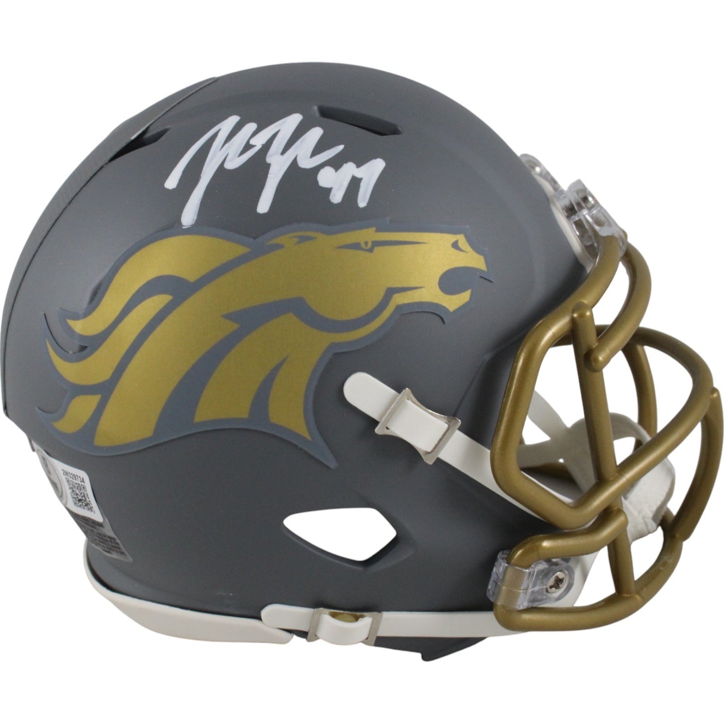 John Lynch Tampa Bay Buccaneers Autographed Slate Mini Helmet