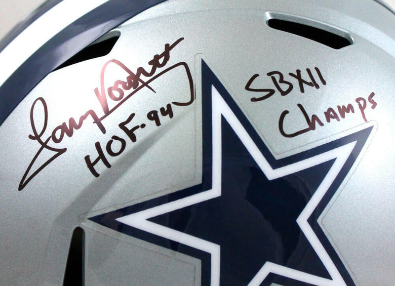 Tony Dorsett Autographed Dallas Cowboys Full Size Speed Helmet