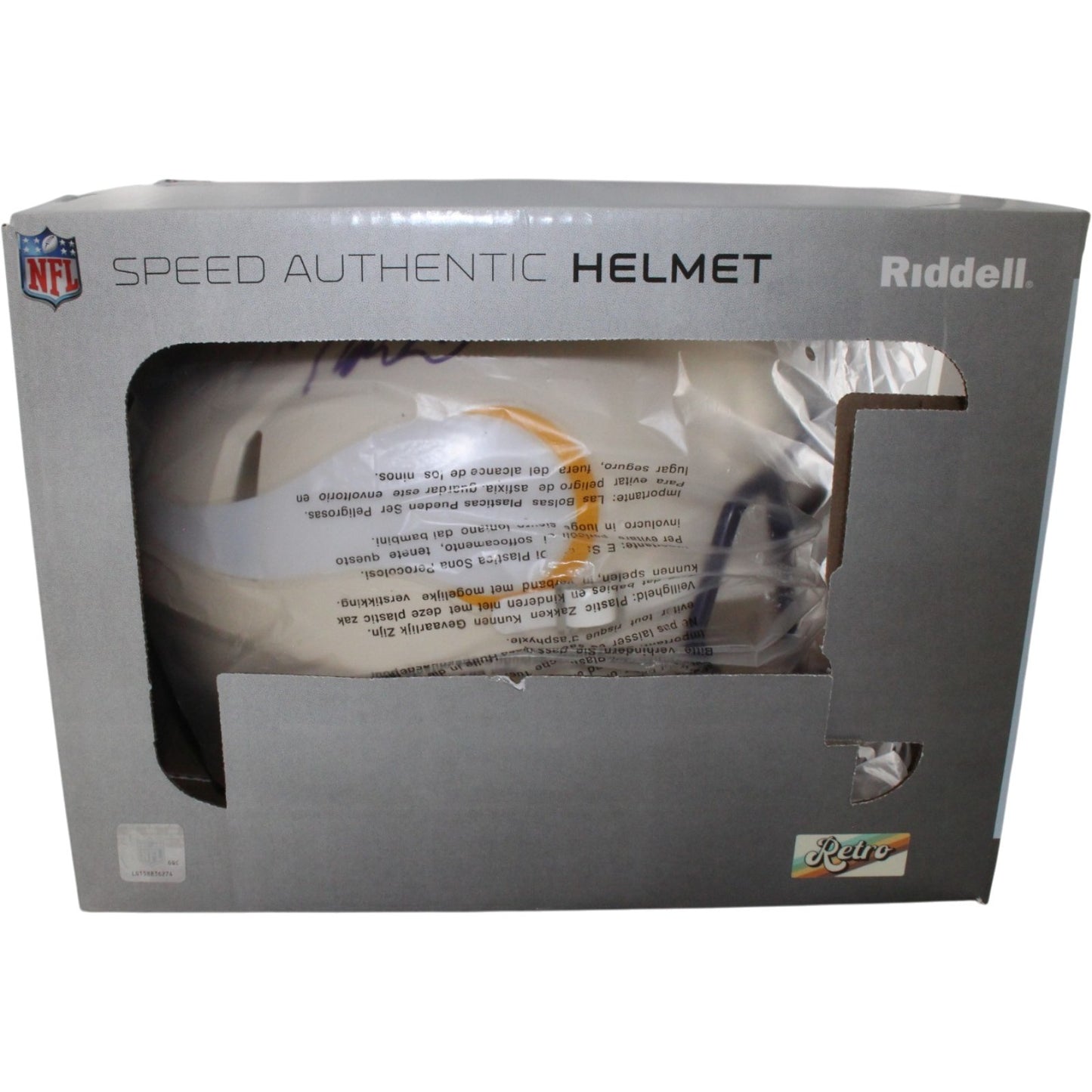 Adrian Peterson Signed Minnesota Vikings Authentic Retro Helmet