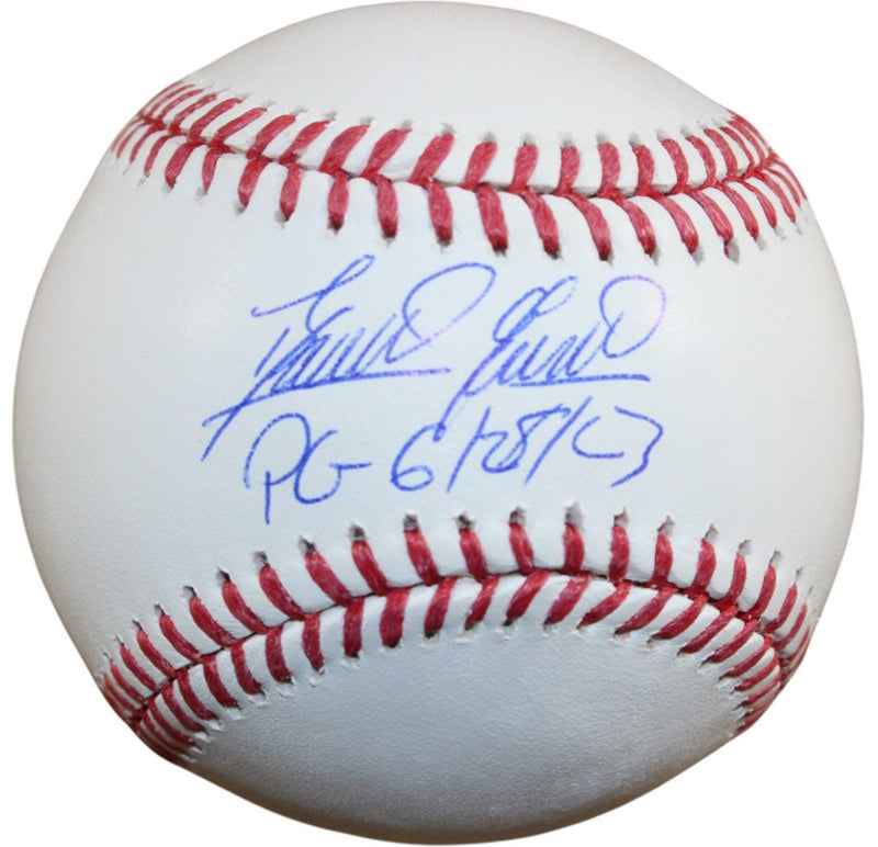 Domingo German Signed New York Yankees OML Baseball "PG" Inscription